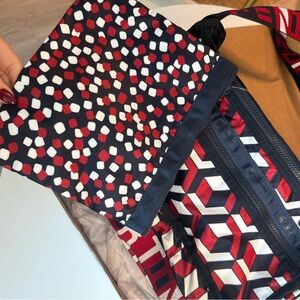 Brand New with box: LeSportsac Chic Red and White Patterned Crossbody Bag